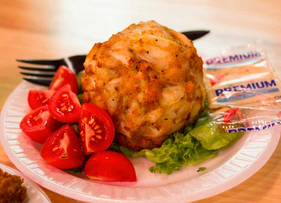 Crabcake on a plate